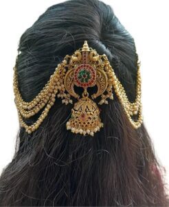 Bridal Pearl Chain Hair Pin Timeless Wedding Accessory